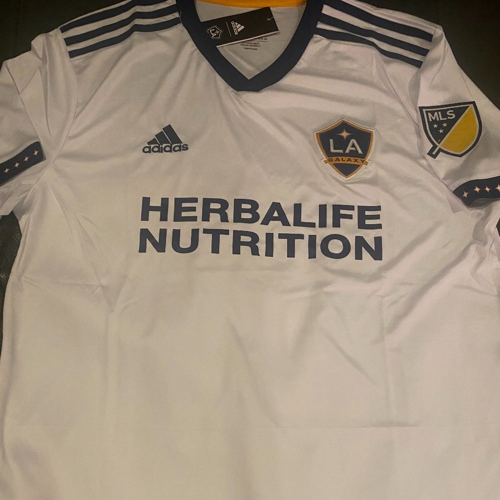 MLS Adidas LOS ANGELES GALAXY JERSEY MEN'S SIZE M-XXL New w tags!